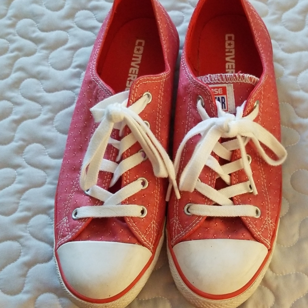 Converse red sneakers